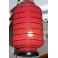 Kinesisk lampskärm röd 