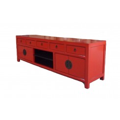 Asiatisk TV bänk röd 180 cm